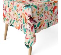 ECOMMERC3 | Stain Resistant Tablecloth for Rectangular Table, Size 240 x 140 cm - Stain Resistant Tablecloth, Extra Soft and Waterproof, Red