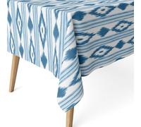 ECOMMERC3 | Stain Resistant Tablecloth for Rectangular Table Size 260 x 140 cm - Stain Resistant Extra Soft and Waterproof Tablecloth Light Blue