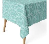 ECOMMERC3 | Stain Resistant Tablecloth for Rectangular Table, Size 260 x 140 cm - Stain Resistant Tablecloth, Extra Soft and Waterproof, Green