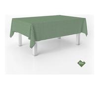 ECOMMERC3 | Stain Resistant Vichy Tablecloth for Rectangular Table Size 100 x 140 cm - Vichy Tablecloth Extra Soft and Waterproof Touch Colour Bottle Green