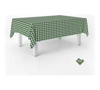ECOMMERC3 | Stain Resistant Vichy Tablecloth for Rectangular Table Size 180 x 140 cm - Vichy Tablecloth Extra Soft and Waterproof Touch Bottle Green