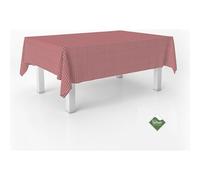 ECOMMERC3 | Stain Resistant Vichy Tablecloth for Rectangular Table Size 200 x 140 cm - Vichy Tablecloth Extra Soft and Waterproof Touch Red
