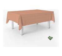 ECOMMERC3 | Stain Resistant Vichy Tablecloth for Rectangular Table Size 240 x 140 cm - Extra Soft and Waterproof Vichy Tablecloth - Orange