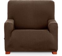 ECOMMERC3 Universal and Versatile 1 Seater Sofa Cover - Brown Protective Sofa Cover Easy to Install for Back, Seat and Arms
