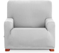 ECOMMERC3 Universal and Versatile 1 Seater Sofa Cover - Pearl Grey Sofa Cover Protector Easy to Install for Back, Seat and Arms