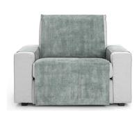 ECOMMERC3 Universal and Versatile 1 Seater Sofa Cover - Pearl Grey Sofa Cover Protector Easy to Install for Back, Seat and Arms