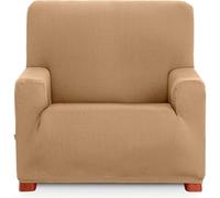 ECOMMERC3 Universal and Versatile 1 Seater Sofa Cover - Sand Colour Protector Easy to Install for Back, Seat and Arms