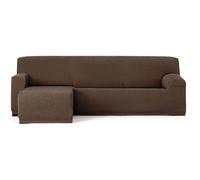 ECOMMERC3 Universal and Versatile Chaiselong Short Left Arm Sofa Cover - Brown Chaise Lounge Protector Easy to Install for Back, Seat and Arms