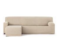 ECOMMERC3 Universal and Versatile Chaiselong Short Left Arm Sofa Cover - Ecru Chaise Lounge Protector Easy to Install for Back, Seat and Arms
