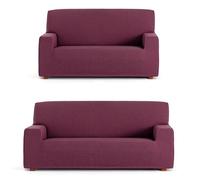 ECOMMERC3 | Universal and Versatile Duo 3+2 Sofa Cover - Bordeaux Protector Easy to Install for Back, Seat and Arms