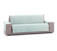 ECOMMERC3 | Universal Sofa Cover with Elastic Bands Size 2 Seater - Adjustable Sofa Cover Ecru/Mint Colour, Back, Seat and Arm Protection Easy and Versatile Renewal