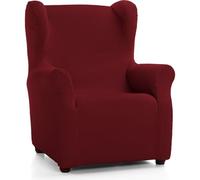 ECOMMERC3 Wingback Chair Cover, Padded and Super Adjustable, Elastic, Bordeaux, 100% Made in Spain