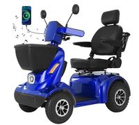 Ecomobi MS02 MAX Heavy Duty Mobility Scooters 8mph, 500 lbs Capacity | 32 miles Range, 40Ah Battery, 15° Hill Climbing Capacity, Luxurious Design, Turn Signal, USB Charging Port