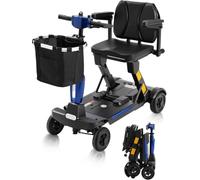 Ecomobi MS02F Fully Folding Mobility Scooters for Adults, 5 mph Speed | 62 lbs Lightweight Electric Wheelchair, 43" Turning Radius, Digital Display