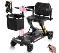 Ecomobi MS02F Ultra Auto-Folding Mobility Scooters for Adults, 5 mph | 62 lbs Lightweight Electric Wheelchair, 43" Turning Radius, 330 lbs Capacity
