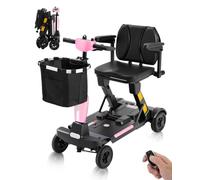 Ecomobi MS02F Ultra Auto-Folding Mobility Scooters for Adults, 5 mph Speed | 62 lbs Lightweight Electric Wheelchair, 43" Turning Radius, 330 lbs Capacity