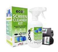 Ecomoist Natural Screen Cleaner 500ml with Fine Microfiber Towel For LCD TFT Plasma Computer Laptop