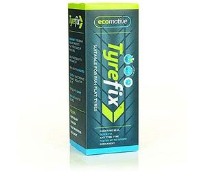 ecomotive ETF2001 Tyre-Fix Single Bottle- Tyre Sealant, Suitable for Any Tire including Run Flats, Extends Tyre Life by 25%, Cars, motorcycles or SUVs