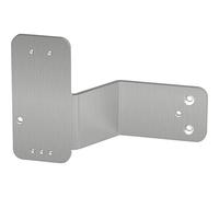 ECON 50000059 guard mounting plate Exit 2010 for tubular frame doors below on rod handles right for gluing, brushed stainless steel, Silber, rechts