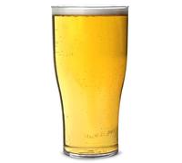 Econ Polystyrene Tulip Half Pint Tumblers CE 10oz / 285ml - Set of 4 - Reusable Plastic Glasses