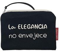 Econanos Hellobags2019 Canvas & Beach Tote Bag, 14 cm, Black (Negro)