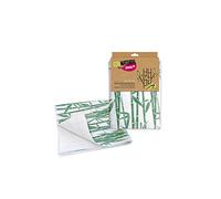 ECONATURAL by York Floor Cloth, Bamboo Fibre Polyester, White-Green, Standard