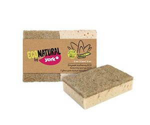 ECONATURAL by York York Eco Washing Up Sponge, Sizal, Beige, Small