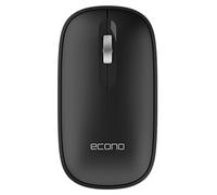 Econo OfficeElite Bluetooth Wireless Mouse Optical Sensor Detachable Magnetic Plate Silent Switch Portable Optical Mouse for Laptop/Computer/PC/Mac Bluetooth Connectivity Slim & Silent Mouse
