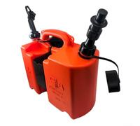Economic Combi-Can, Chainsaw Combi Fuel Can, 5L Heavy Duty Fuel & Bar Oil Combi Can with Tool Carriers for Chainsaws, Combination Canister with Auto Shut-Off Spouts