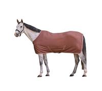 Economic Fleece Blanket Cross Straps Mocha 125cm