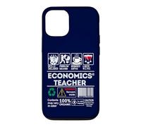 Economics Teacher Warbung Label Skills Sarcasm Coffee Wine Case for iPhone 12/12 Pro