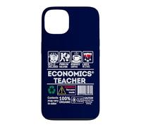 Economics Teacher Warbung Label Skills Sarcasm Coffee Wine Case for iPhone 13