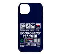 Economics Teacher Warbung Label Skills Sarcasm Coffee Wine Case for iPhone 14 Plus