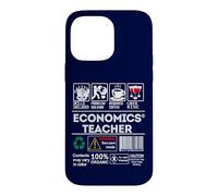 Economics Teacher Warbung Label Skills Sarcasm Coffee Wine Case for iPhone 14 Pro Max