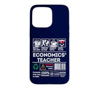 Economics Teacher Warbung Label Skills Sarcasm Coffee Wine Case for iPhone 15 Pro Max