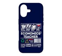 Economics Teacher Warbung Label Skills Sarcasm Coffee Wine Case for iPhone 17
