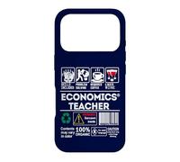 Economics Teacher Warbung Label Skills Sarcasm Coffee Wine Case for iPhone 17 Pro