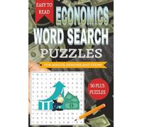 Economics Word Search Puzzle Book: Word Searches with Easy to Read Print about Economics and Other Related Items | 6x9 inches, 110 pages | 50+ Puzzles... Gifts for Vacations, Holidays and Free Times