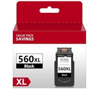Economink PG-560 / PG-560XL Black Ink Cartridges, Replacement for Canon 560 Ink Cartridges, Compatible with Canon TS7450i, TS7450, TS7451, TS5350, TS5351, TS5352, TS5353