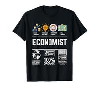 Economist Warning Label Coffee Travel Sarcasm Multitasking T-Shirt