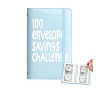 Economy Challenge Savings Envelopes | Budget Planner, 100 Day Planner to Save 5050 - Men Women Adults School