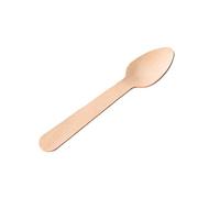 Economy Disposable Birch Wood Teaspoon 11cm (Pack of 100) F90223-0
