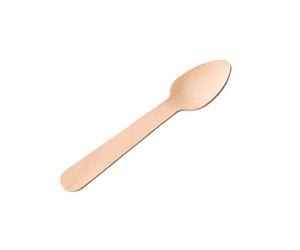 Economy Disposable Birch Wood Teaspoon 11cm (Pack of 100) F90223-0