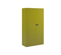 Economy Double Door Office Cupboards, 3 Shelf - 91wx40dx181h (cm), Green, Fully Installed