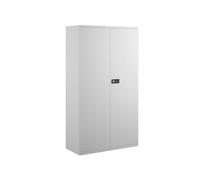 Economy Double Door Office Cupboards, 3 Shelf - 91wx40dx181h (cm), White, Fully Installed