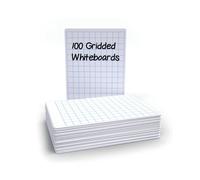 Economy Drywipe Boards 500 Micron 20mm Gridlines A4 (Pack of 100) WBG100