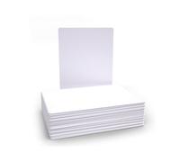 Show-me - A4 Mini Whiteboards | Plain Drywipe Boards | Lightweight 0.5mm Super-Flexible Design | Portable Classroom and Study Essential for School Use, Pack of 100