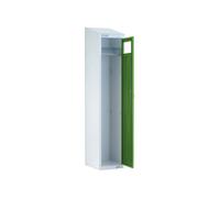 Economy Garment Collector With Sloping Top, Cam Lock, Green