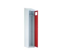 Economy Garment Collector With Sloping Top, Cam Lock, Red