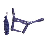 Economy Headcollar and Leadrope Set - Cob - Navy